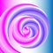 A blue-pink flow of a wavy modern wave, swirling swirl of liquid on an abstract background.
