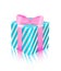 Blue pink gift box icon