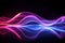 Blue and pink light dance in a stunning abstract wave technology