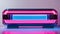 blue pink neon light decoration space counter nightclub modern late night fashion