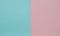 Blue and pink pastel color paper geometric flat lay two backgrounds side by side