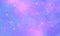 Blue pink space bright festive magic background with many stars and clouds. Universal festive cheerful positive background