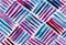 Blue and pink square striped watercolor background