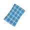 Blue plaid pillow