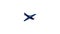 Blue plane icon animation