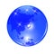 Blue planet earth. View from Japan, China and the Far East. . Stylized glossy ball. illustration