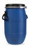 Blue plastic barrel