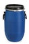 Blue plastic barrel