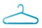 Blue plastic coat hanger