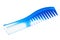 Blue plastic comb