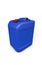 Blue plastic jerry can