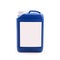 Blue plastic jerry can isolated on a white background