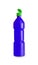 Blue plastic juice, syrup bottle