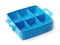 Blue plastic organiser box