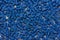 Blue plastic polymer compound with glass-fibre