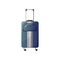 Blue Plastic Suitcase with Wheels, Traveler Luggage, Travel concept Vector Illustration
