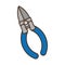 blue plier tool fasteners repair contruction