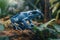 Blue poison dart frog, AI generated