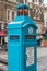 Blue Police Phone Post London