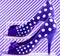 Blue polka dot stiletto heel shoes.