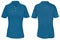 Blue Polo Shirt Template for Woman