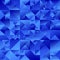 Blue polygonal gradient geometrical triangle background design