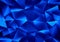 Blue polygonal pattern.