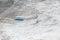 A blue pool in the Lowell Glacier in Kluane National Park, Yukon, Canada