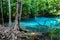 Blue Pool at rain forest