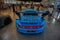 Blue Porsche 911 with RWB bodykit featured a tall rear wing
