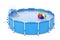 Blue Portable Outdoor Round Swimming Water Pool with Ladder and