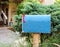 Blue postbox