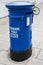 Blue Postbox in Support of the NHS in London