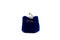 The blue pouch for jewelry. Box for jewelry.