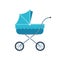 Blue pram for kid