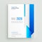 Blue professional business brochure design