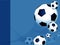 Blue professional soccer football layout