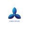 Blue Propeller Logo Design Template