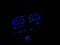 Blue properly working gas central heater digital display