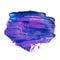 Blue purple acrylic brushstrokes banner