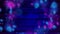 Blue and purple bokeh lights on dark wooden wall