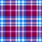 Blue purple claret check diamond tartan plaid fabric seamless pattern