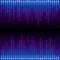 Blue and purple digital equalizer background