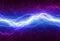 Blue and purple electric lighting