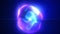 Blue purple energy magic sphere round high-tech digital ball core of light rays