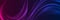 Blue purple glowing glossy waves abstract background