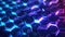 Blue Purple Honeycomb Technology Background. Generative AI