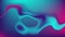 Blue purple neon flowing liquid waves video animation