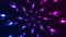 Blue and purple neon glowing pattern video animation