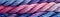 Blue Purple Pink Close Up Very Detailed Pattern Of Ropes Panoramic Banner. Generative AI